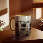 Load image into Gallery viewer, Batman Newspaper Accent Mug - Heroic Gift for Fans, Coffee Cup, Retro Design, Unique Collectible, Perfect for Birthdays
