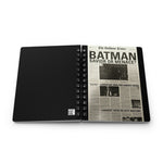 Load image into Gallery viewer, Batman Themed Spiral Bound Journal - Perfect for Writers, Gift for Superhero Fans, Kawaii Notebook, Journal for Comics, Unique Stationery
