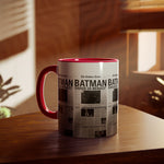 Load image into Gallery viewer, Batman Newspaper Accent Mug - Heroic Gift for Fans, Coffee Cup, Retro Design, Unique Collectible, Perfect for Birthdays
